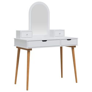 vidaXL Комплект тоалетно шкафче FAUSKE 4 бр. Бяло 100 x 50 x 143 см