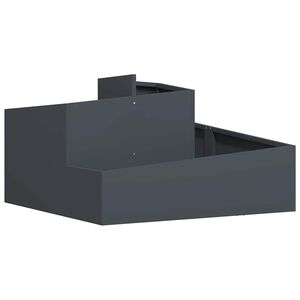 vidaXL Градинска саксия Антрацит 80 x 80 x 50 см