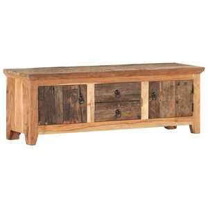 vidaXL ТВ шкаф, 120x30x40 cм, акация масив и регенерирано дърво масив