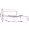 vidaXL Рамка за легло без матрак 120x200 см дъб сонома инженерно дърво