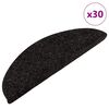 vidaXL Самозалепващи стелки за стълби, 30 бр, антрацит, 56x17x3 см