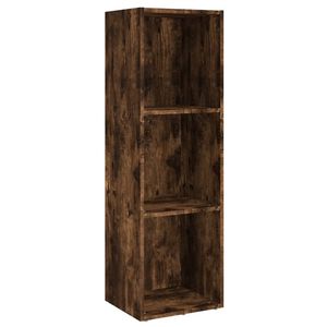 vidaXL Шкаф за книги/ТВ шкаф опушен дъб 36x30x114 см инженерно дърво