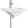 vidaXL Мивка за баня Хром 42 x 40 x 16,5 см Метал