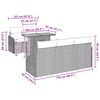 vidaXL Градински Софа Комплект със съхранение 6 pcs Бежово Полиратан