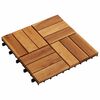 vidaXL Плочка за decking 10 pcs Кафяво 30 x 30 cm Дърво от Акация