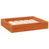 vidaXL Кучешко легло Кафяво с восъчно покритие 51,5 x 44 x 9 cm
