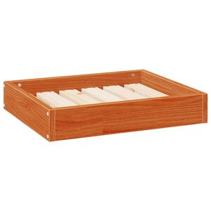 vidaXL Кучешко легло Кафяво с восъчно покритие 51,5 x 44 x 9 cm
