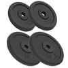 vidaXL Дискове за тежести, 4 бр, 2x10 кг+2x5 кг, чугун