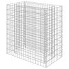 vidaXL Габион повдигната леха, поцинкована стомана, 90x50x100 cм