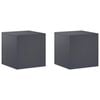 vidaXL Стойка за растения 2 pcs Антрацит 40 x 40 x 40 cm
