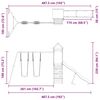 vidaXL Комбинирано детско съоръжение, масивна дугласка дървесина