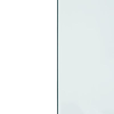 vidaXL Стъклена подложка за камина, правоъгълна, 100x50 см