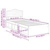 vidaXL Рамка за легло Сонома дъб 90 x 200 cm Солидно борово дърво