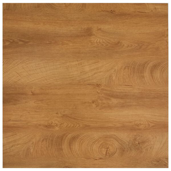 vidaXL Трапезна маса, дъб и черно, 80,5x80,5x73 cм, МДФ