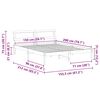vidaXL Рамка за легло с таблото Кафяво с восъчно покритие 150 x 200 cm