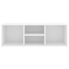 vidaXL Пейка за съхранение на обувки бяла 105x35x35 см инженерно дърво