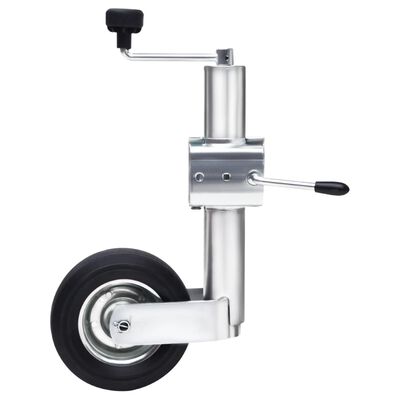 vidaXL Опорно колело за ремарке със скоба, 60 мм, поцинкована стомана