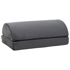 vidaXL Едноцветен Сив 44 x 29 x 17 см PU пяна