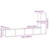 vidaXL Комплект ТВ шкафове за стенен монтаж 3 части, инженерно дърво