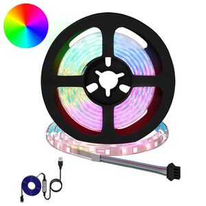 vidaXL LED лента 2 бр. Черен и прозрачен Мед и пластмаса