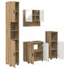 vidaXL Комплект мебели за баня 4 бр. Дъб 61 x 35 x 64 см