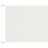 vidaXL Вертикален сенник, бял, 180x600 см, оксфорд плат