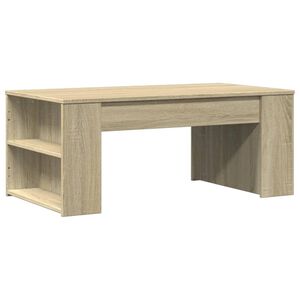 vidaXL Кафе маса, дъб сонома, 102x55x42 см, инженерно дърво