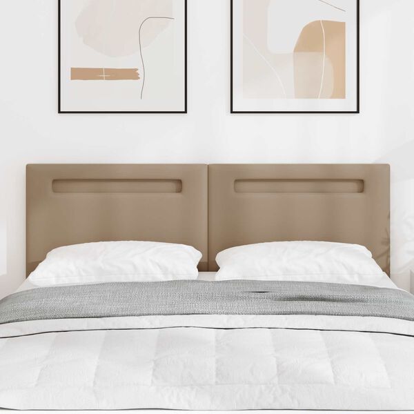 vidaXL LED глава Капучино 144 см Изкуствена