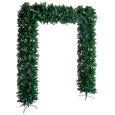 vidaXL Коледна елха арка, зелена, 240 см