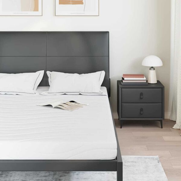 vidaXL Матрак Бяло 160 x 200 cm Гелова мемори пяна