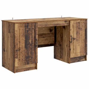 vidaXL Бюро Старо дърво 142,5 x 50 x 75 см Инженерна дървесина