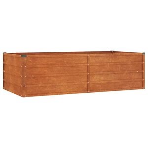vidaXL Градинска повдигната леха ръждив 160x80x45 см кортенова стомана