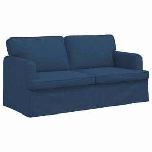 vidaXL Диван Синьо 162 x 80 x 85 см текстил