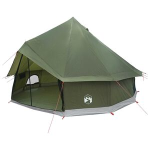 vidaXL Палатка типи с покрив Маслиненозелено 300 x 300 x 200 cm