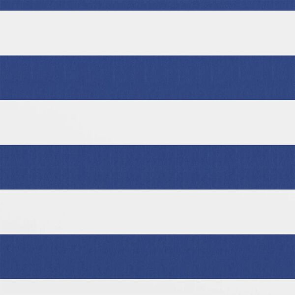 vidaXL Балконски параван, бяло и синьо, 120x500 см, оксфорд плат