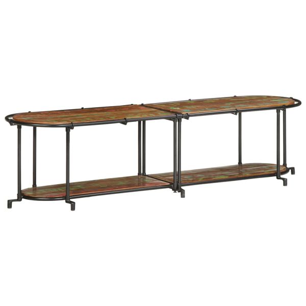 vidaXL ТВ шкаф 160x42x40 cm Масивна дървесина Възстановена