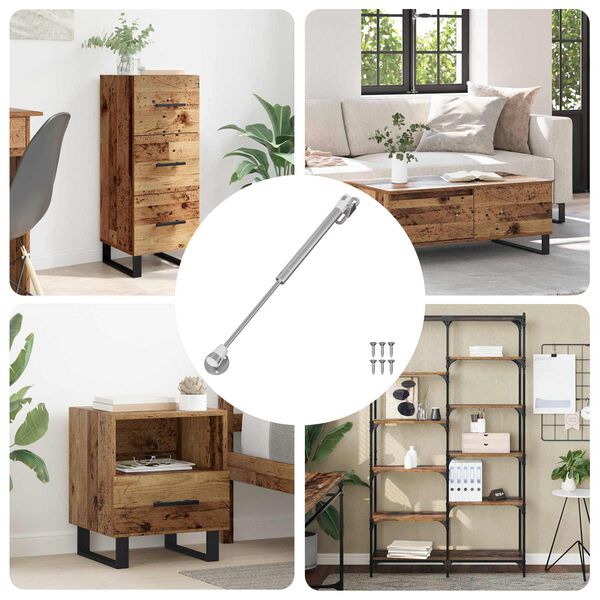 vidaXL Хидравлична газова пружина 12 pcs Сребрист 280 x 17 x 16 мм