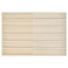 vidaXL Стена дисплей кутия с рафт Бежово 80 x 8,5 x 54 см Шперплат