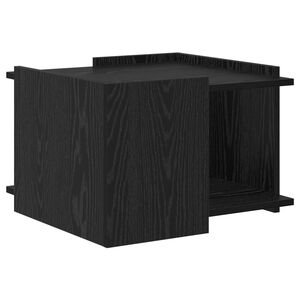 vidaXL Масичка за кафе Черен дъб 50,5 x 50 x 33 см Инженерна дървесина