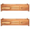 vidaXL Градински повдигнати лехи, 2 бр, акациево дърво, 100x30x25 см