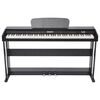 vidaXL Дигитално пиано с 88 клавиша и педали, борд от черен меламин