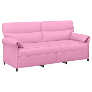 vidaXL 3-местен диван 3-местен Розово 198 x 83 x 95 см Текстил