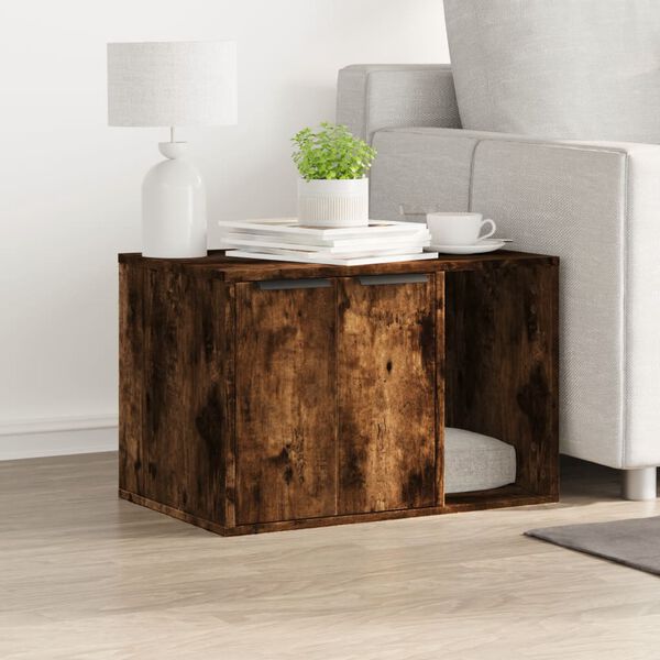 vidaXL Заграждение за котешка тоалетна 60x40x40 см инженерно дърво