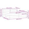 vidaXL Легло с пружинирана основа Тъмен кафяв 200 x 200 cm текстил