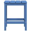 vidaXL Градинска маса Adirondack, аква синьо, 38x38x46 см, HDPE