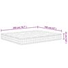 vidaXL Матрак покет пружини средна твърдост 160x200 см Super King Size
