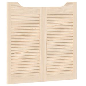 vidaXL Врати с люлеещо се отваряне 2 бр. 80 x 40 cm Натурално