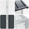 vidaXL Клетка за птици със съхранение Антрацит 821,5 x 111 x 142 см