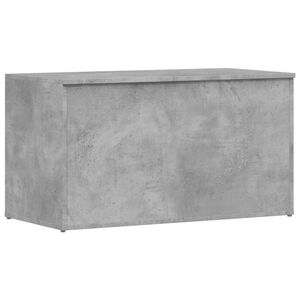 vidaXL Сандък за съхранение, бетонно сив, 84x42x46 см, инженерно дърво