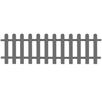 vidaXL Дъсчена ограда, WPC, 200x60 см